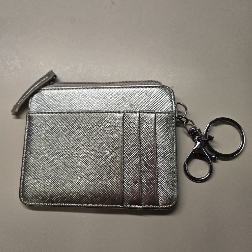 Silver Keychain Wallet